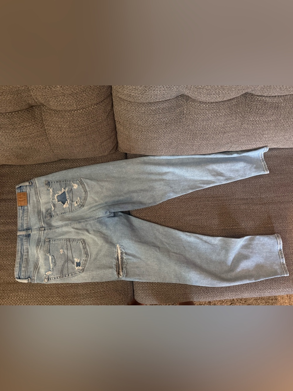 American Eagle Outfitters Light Blue Straight Leg Jeans